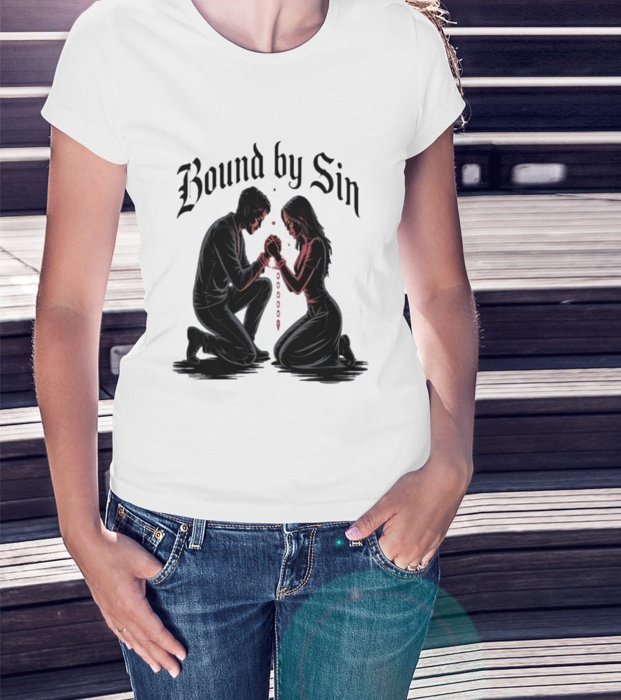 Bound By Sin Couple Chain Embrace T-Shirt