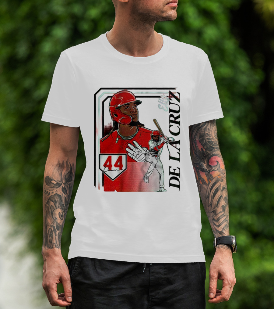 Elly De La Cruz Number 44 Reds Collage Frame MLB T-Shirt