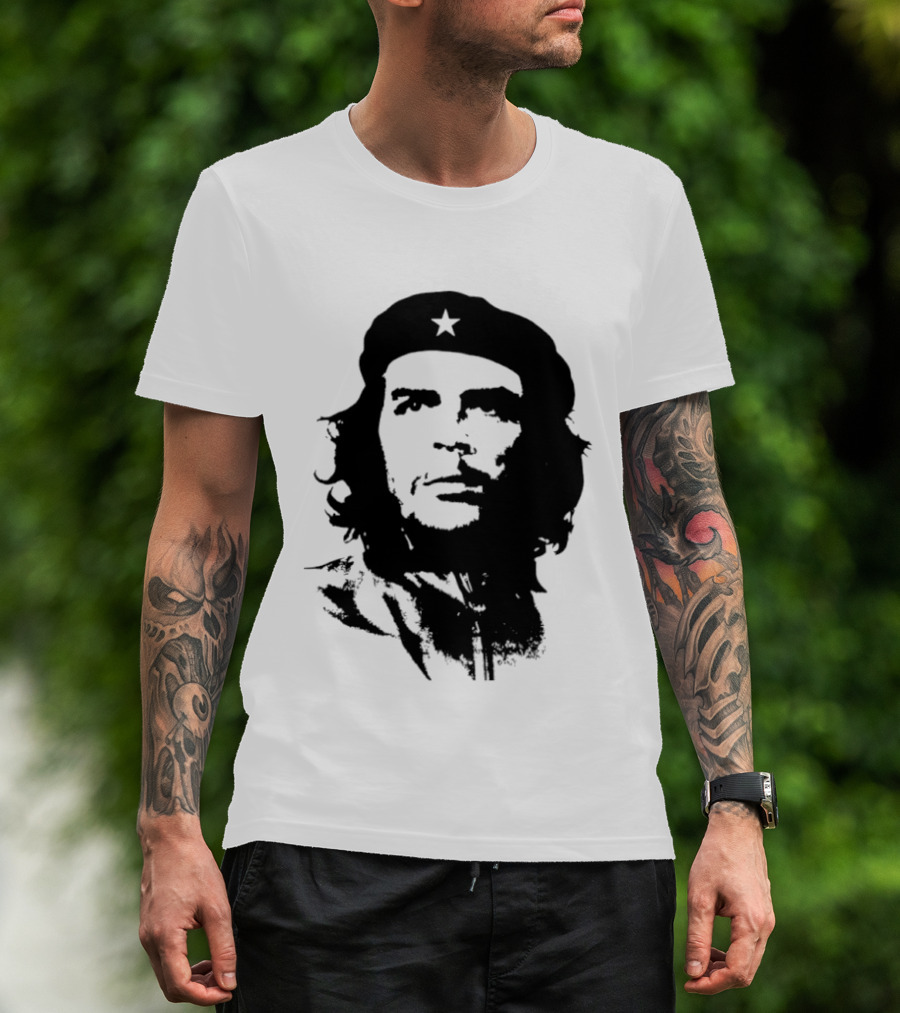 Che Guevara Big Head Argentine Marxist Revolutionary Iconic Stencil T-Shirt