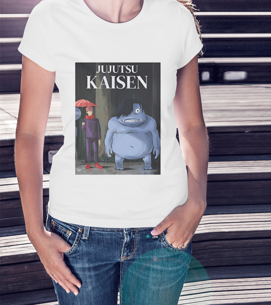 Jujutsu Kaisen Meets Totoro Anime T-Shirt