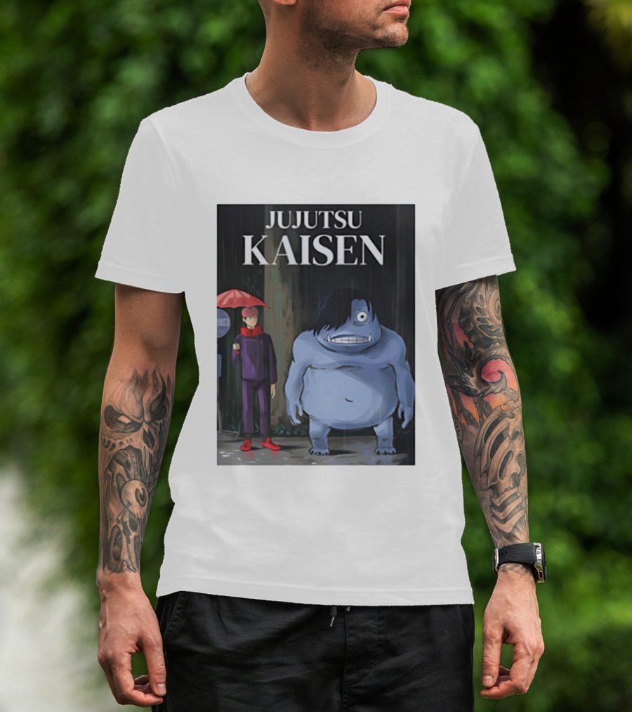 Jujutsu Kaisen Meets Totoro Anime T-Shirt