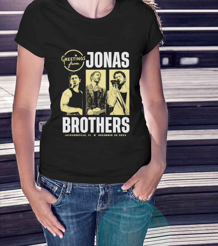 Greetings From Jonas Brothers 2025 Hershey PA December 10 T-Shirt
