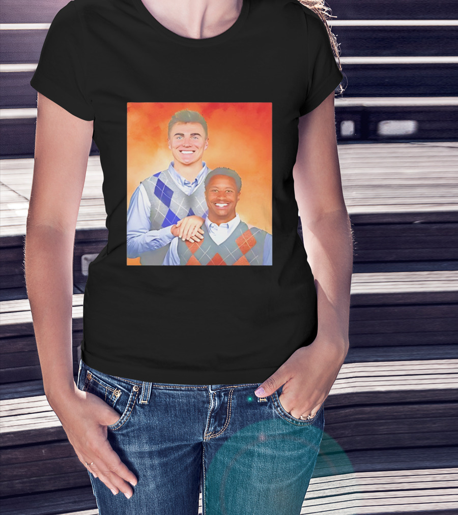 Bo Nix Courtland Sutton Step Brothers Denver Broncos NFL T-Shirt
