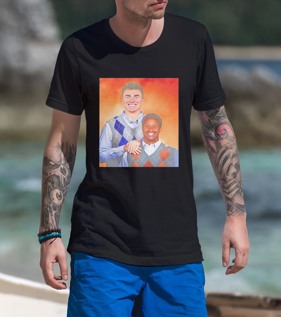 Bo Nix Courtland Sutton Step Brothers Denver Broncos NFL T-Shirt