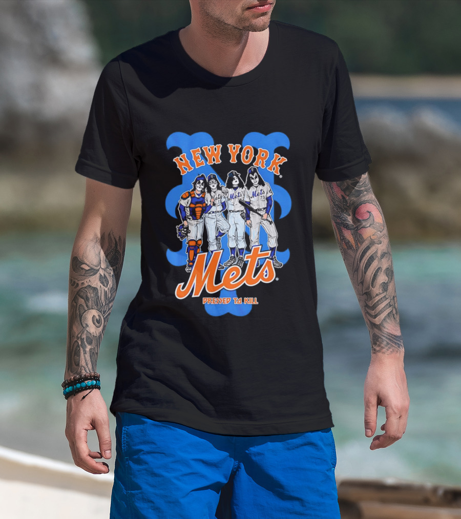 New York Mets Dressed To Kill Collaboration T-Shirt