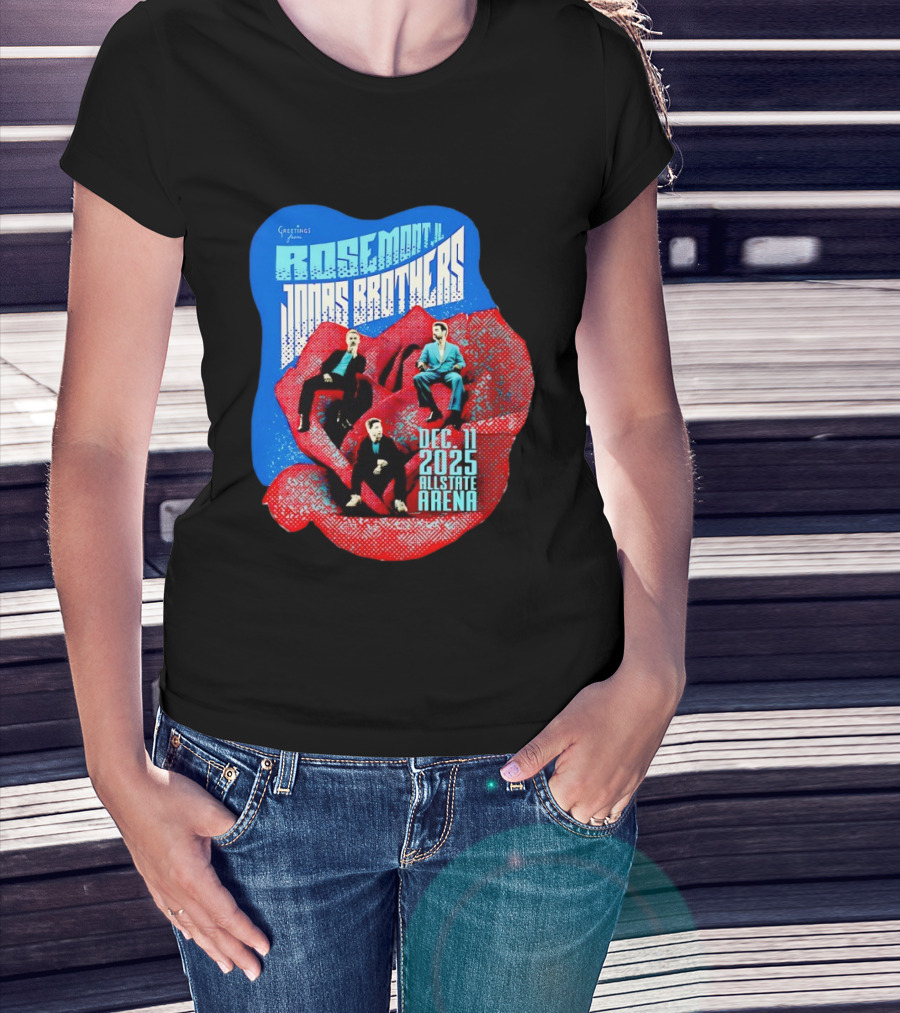 Greetings From Rosemont IL Jonas Brothers December 11 2025 Allstate Arena T-Shirt