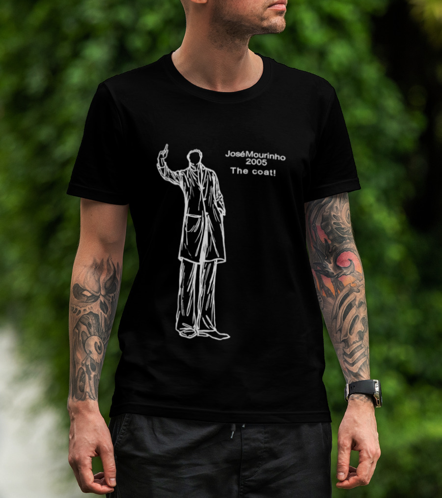 Jose Mourinho 2005 The Coat Iconic Gesture T-Shirt