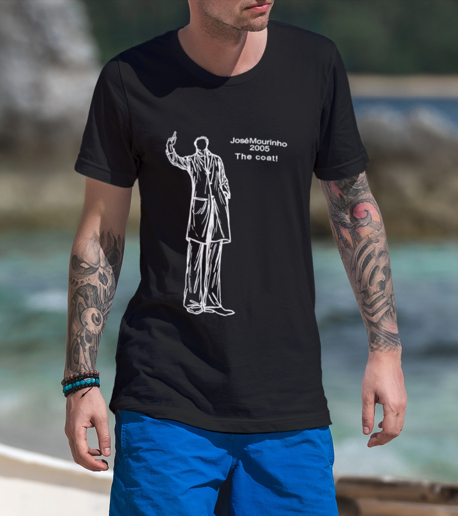 Jose Mourinho 2005 The Coat Iconic Gesture T-Shirt