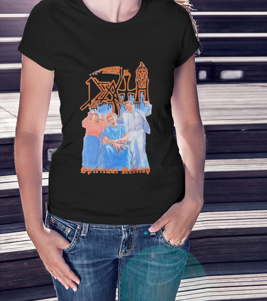 Death Spiritual Healing Album Cover Artwork By Ed Repka T-Shirt