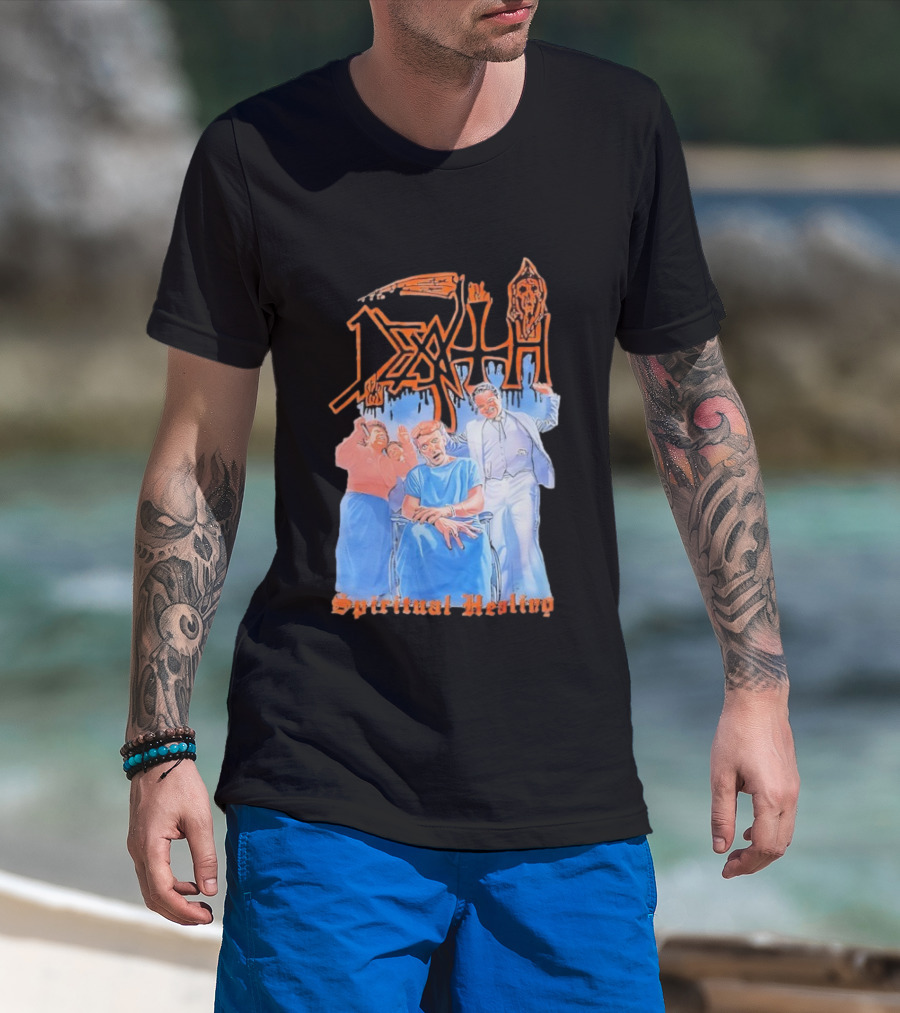 Death Spiritual Healing Album Cover Artwork By Ed Repka T-Shirt