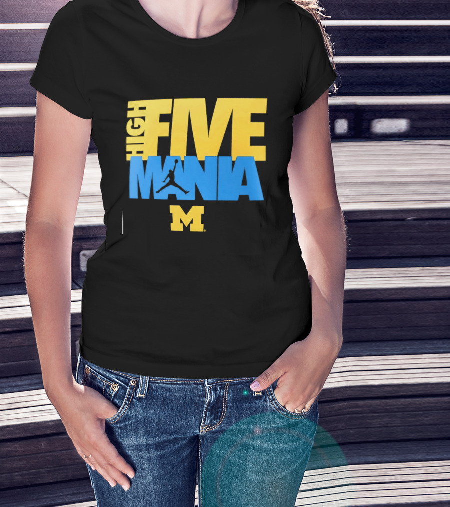Michigan Wolverines High Five Mania M T-Shirt