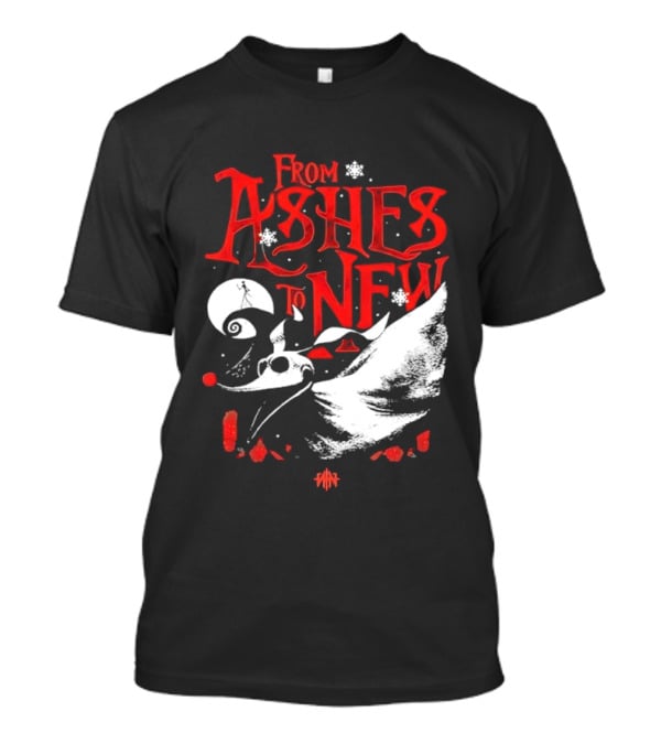 From Ashes To New Nightmare Before Christmas Skull 2025 T-Shirt