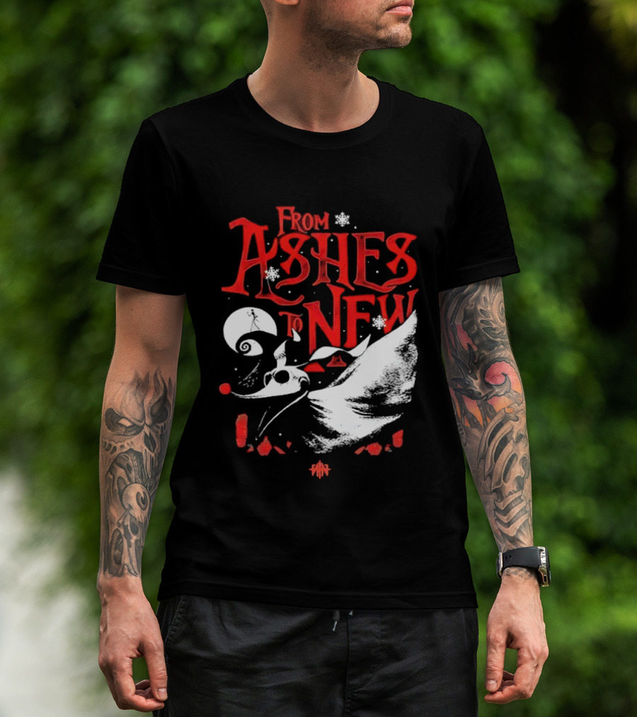 From Ashes To New Nightmare Before Christmas Skull 2025 T-Shirt