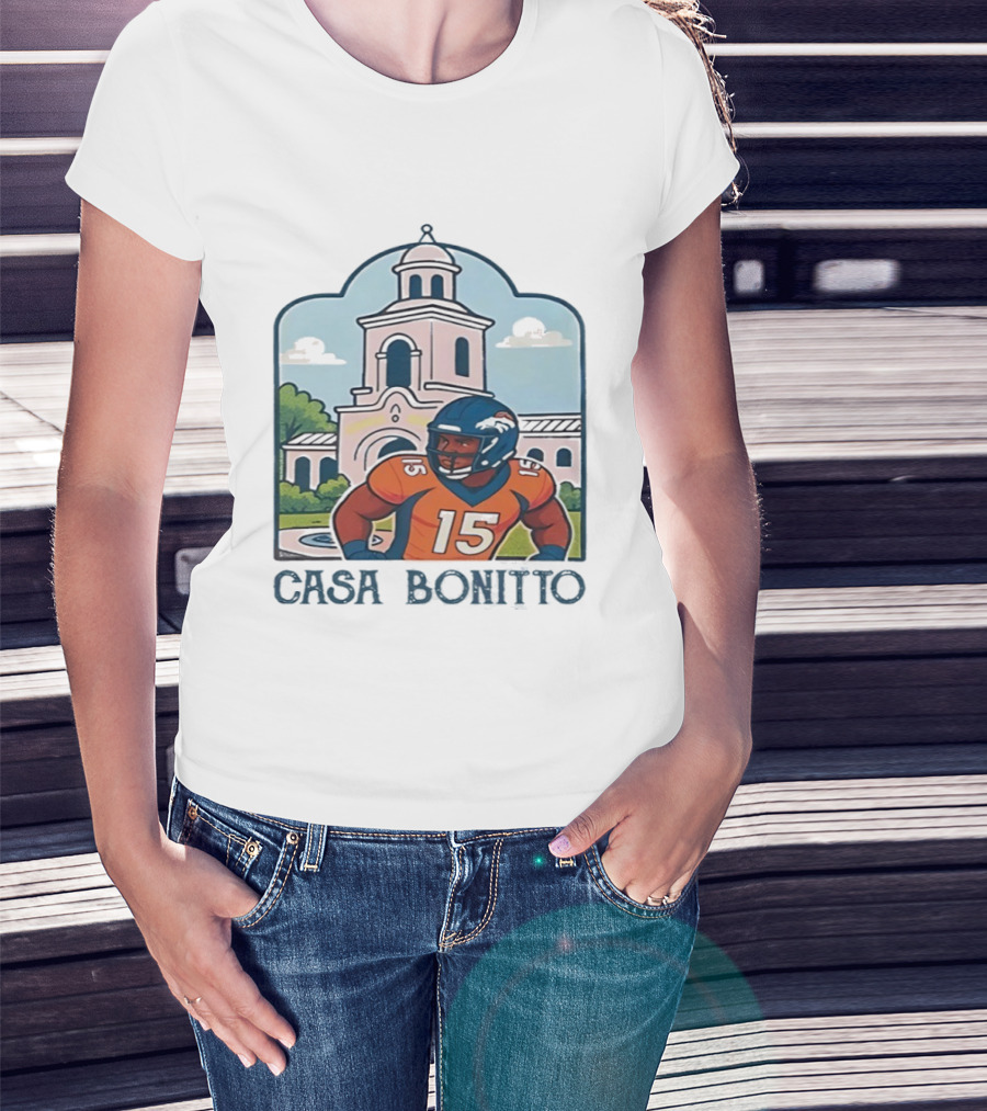 Nik Bonitto 15 Casa Bonitto Denver Broncos NFL Game Day T-Shirt