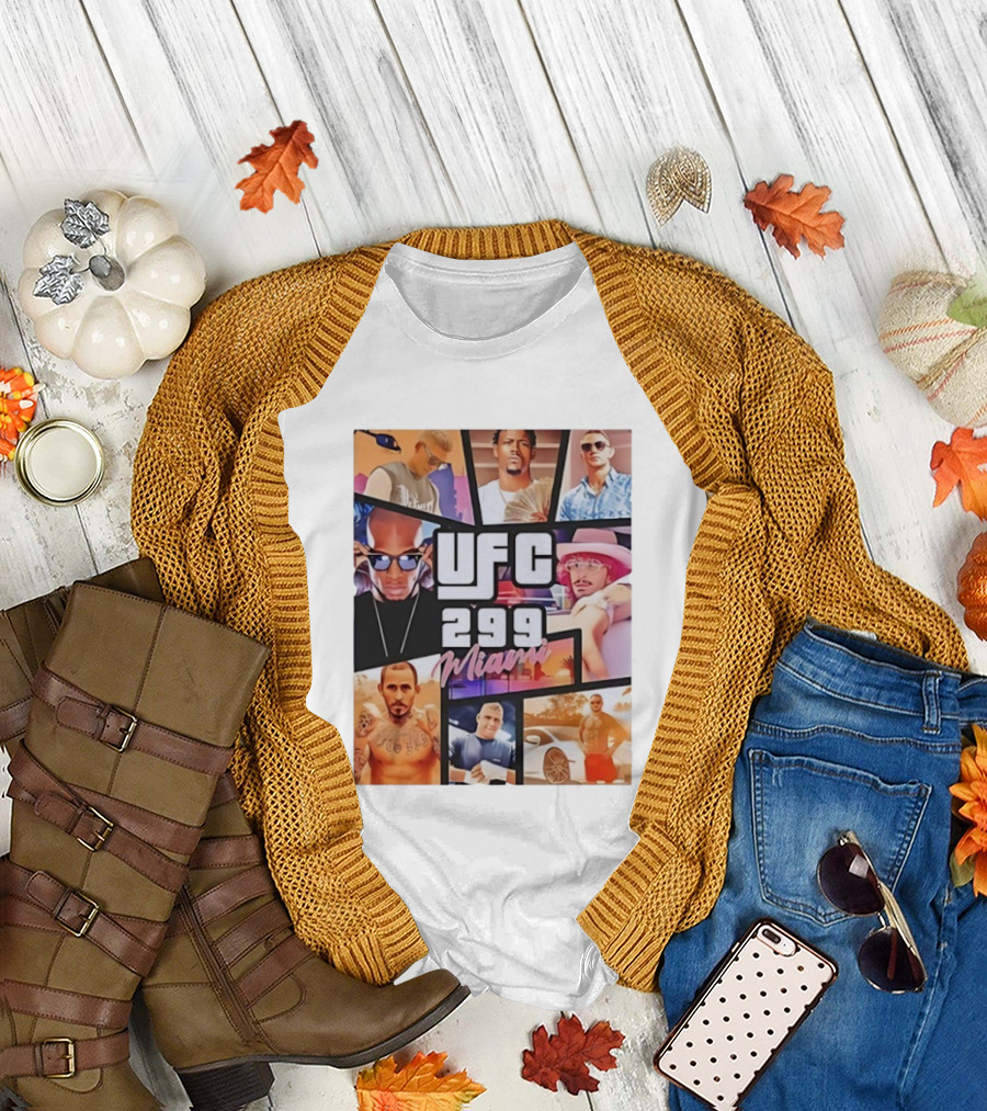 UFC 299 Miami Grand Theft Auto T-Shirt