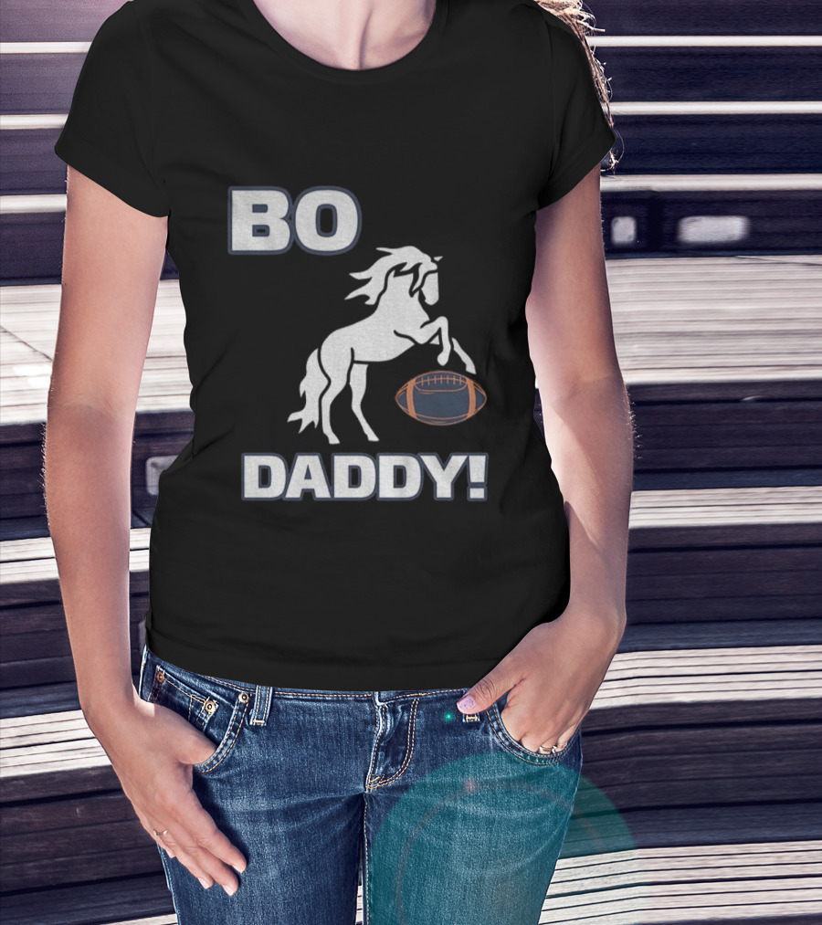 Bo Nix Denver Broncos Football Bo Daddy NFL 2025 Horseball T-Shirt