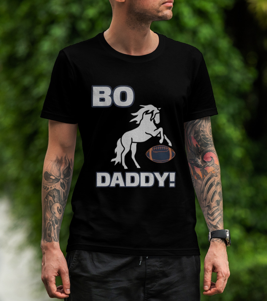 Bo Nix Denver Broncos Football Bo Daddy NFL 2025 Horseball T-Shirt
