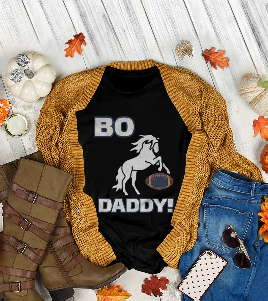 Bo Nix Denver Broncos Football Bo Daddy NFL 2025 Horseball T-Shirt