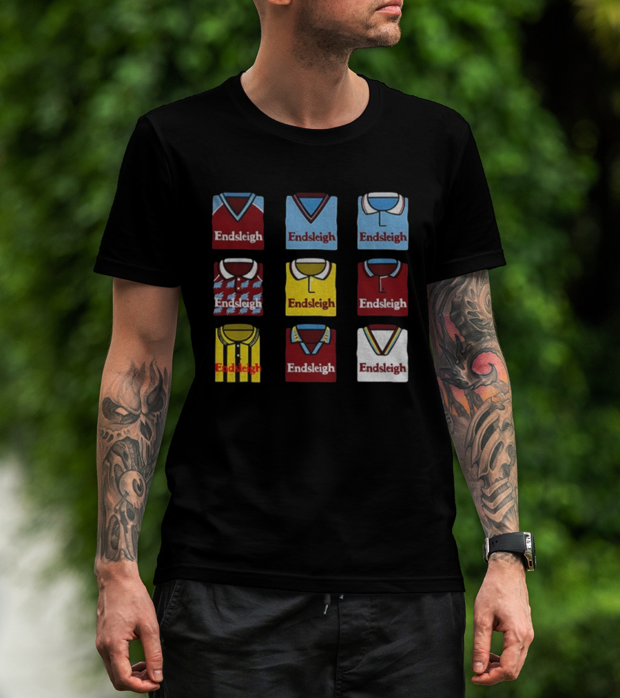 Burnley FC Endsleigh Retro Jerseys Collection Collage T-Shirt