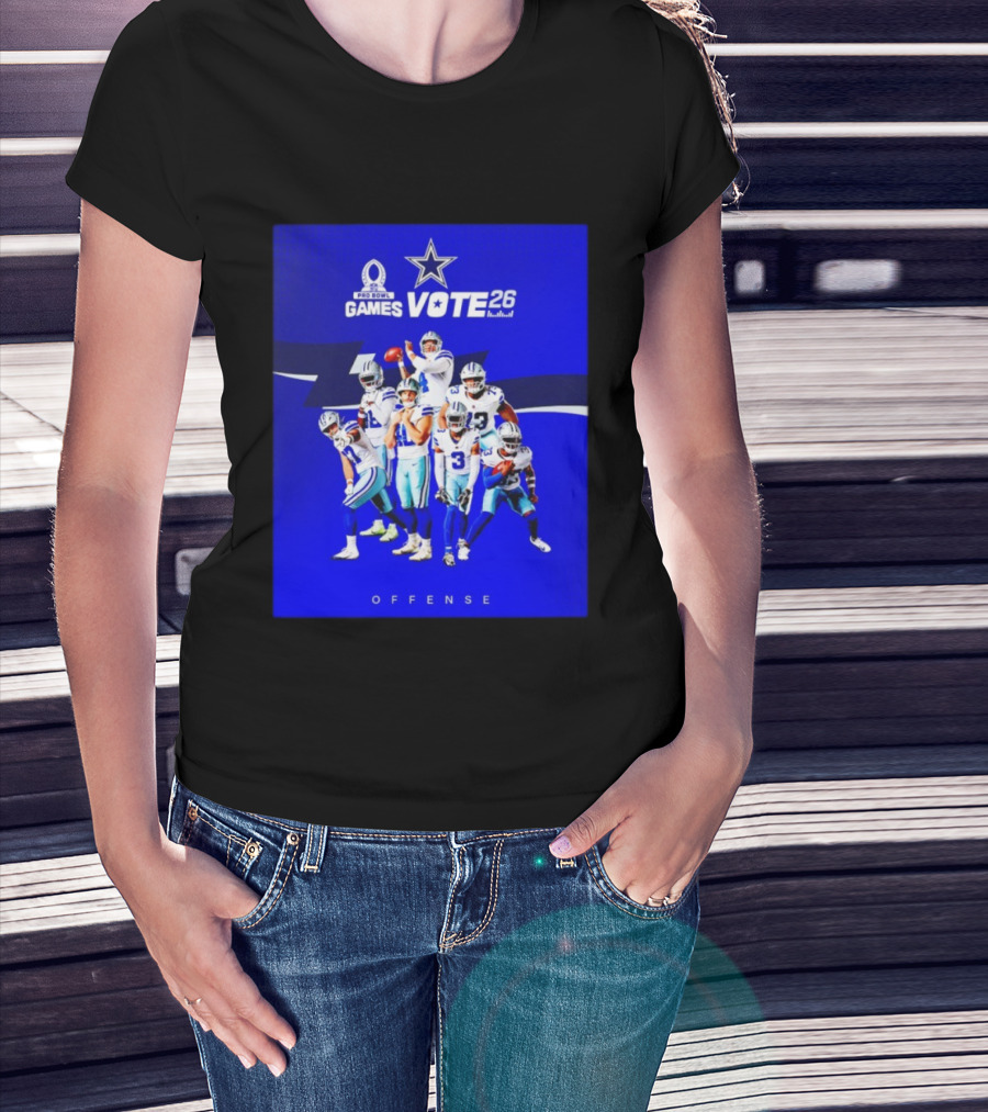 Dallas Cowboys Pro Bowl Games Vote 26 Offense T-Shirt