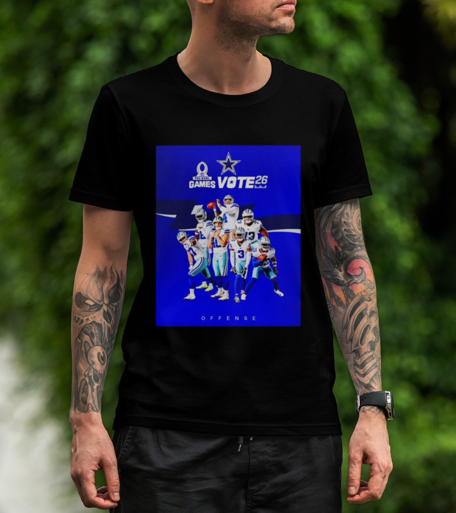 Dallas Cowboys Pro Bowl Games Vote 26 Offense T-Shirt