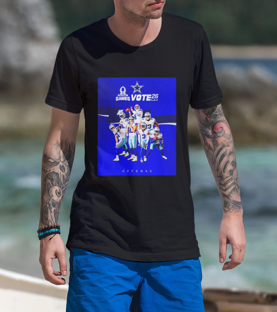 Dallas Cowboys Pro Bowl Games Vote 26 Offense T-Shirt