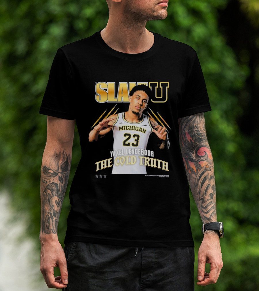 SlamU Yaxel Lendeborg Michigan 23 The Cold Truth T-Shirt