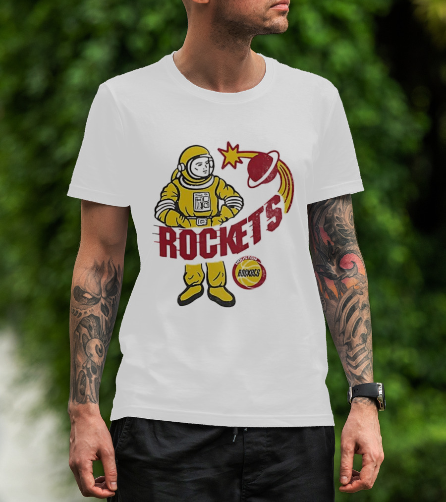 Houston Rockets Astronaut Iconic Space T-Shirt