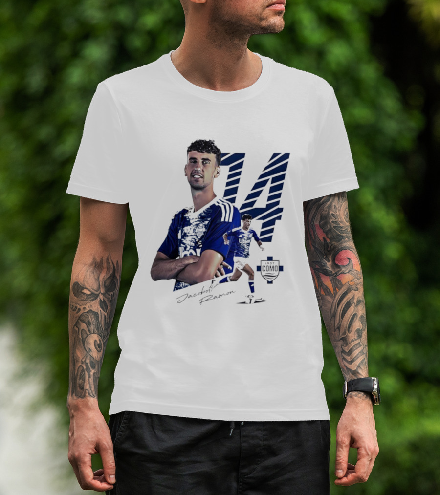 Jacobo Ramon 14 Como 1907 Players Collection Signature T-Shirt