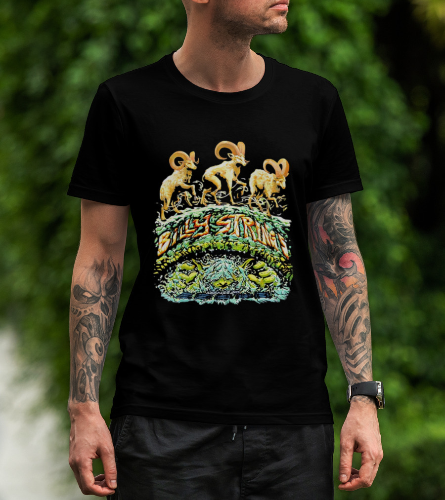 Billy Strings Winter 2025 Tour Majestic Ram Trio T-Shirt