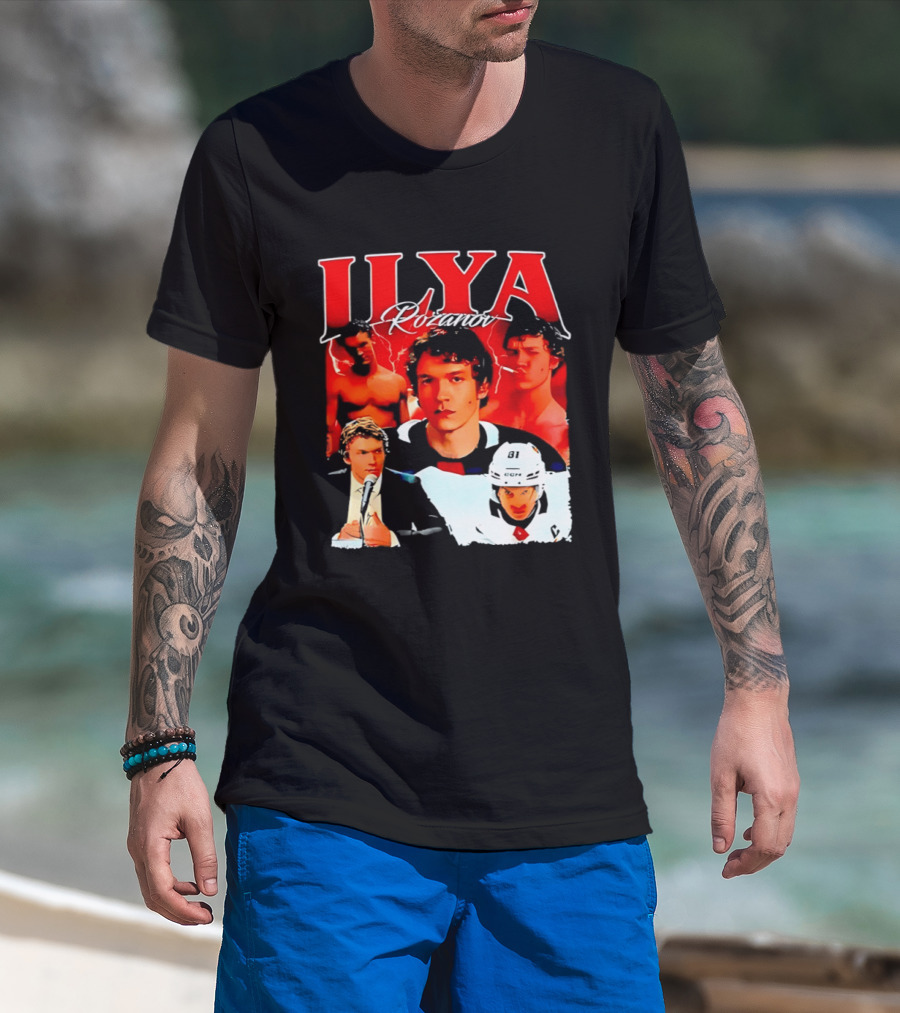 Ilya Rozanov Rivalry 90s Iconic Hockey Star T-Shirt