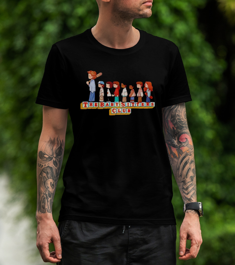 The Baby Sitters Club Steve Harrington Baseball Bat Character Cartoon T-Shirt