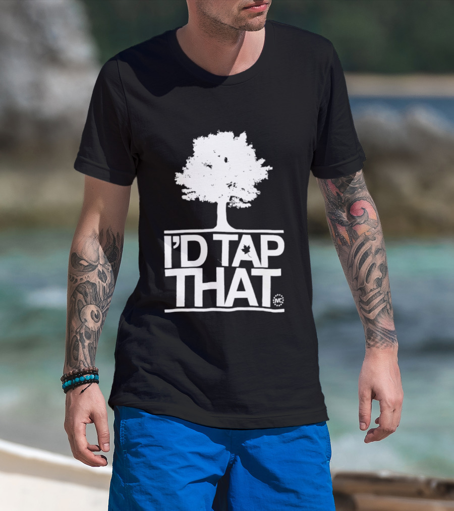 Tree I'd Tap That Pun With Maple Leaf T-Shirt