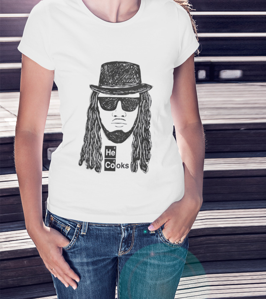 Buffalo Bills He Cooks Bigface T-Shirt