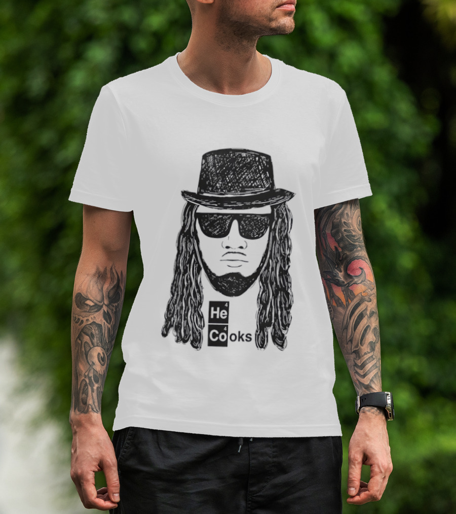 Buffalo Bills He Cooks Bigface T-Shirt