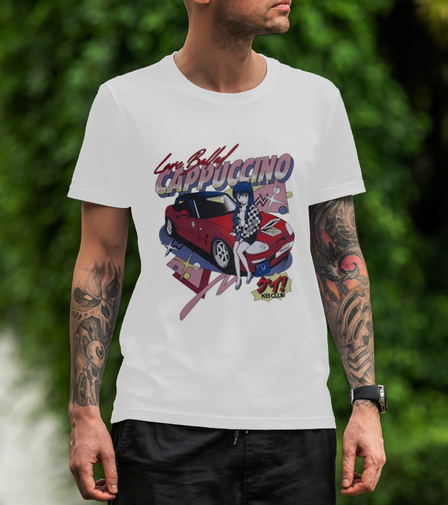 Love Ballad Cappuccino Kei Car Anime KB Club Retro Aesthetic T-Shirt