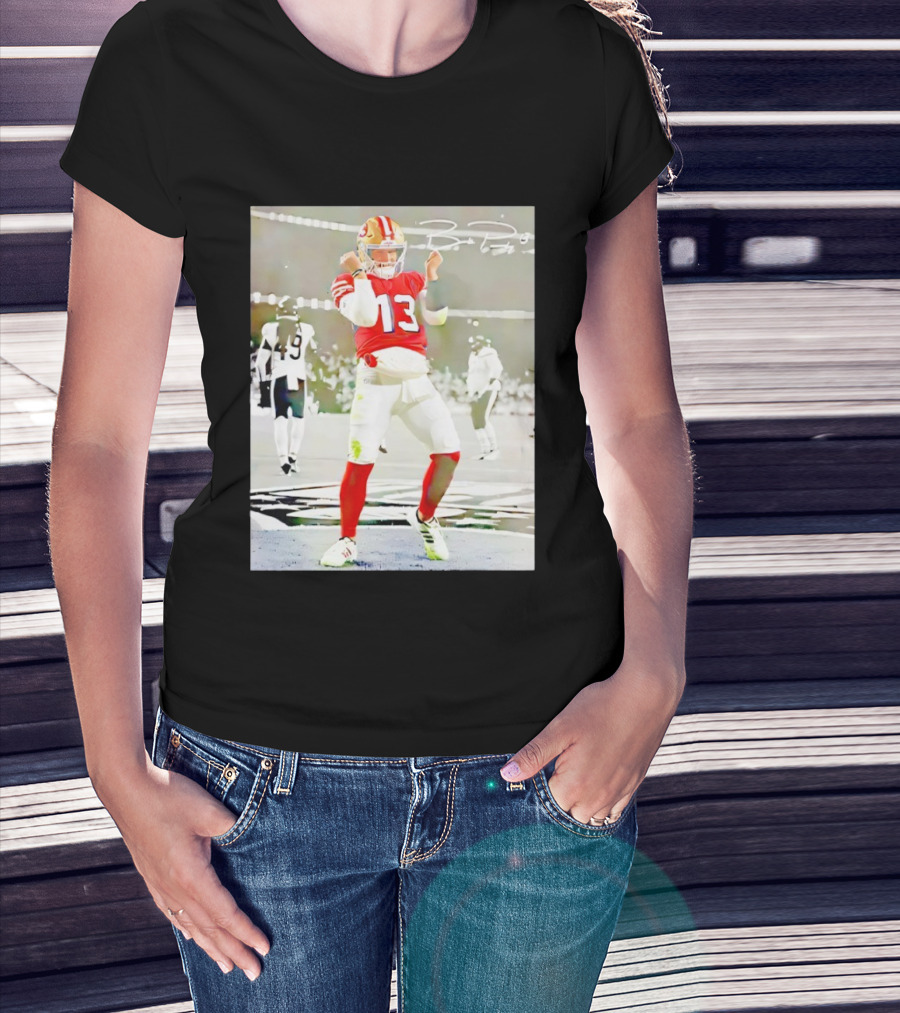 Brock Purdy 13 San Francisco 49ers Dancing Against Chicago Football Game T-Shirt