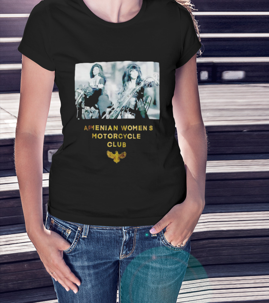 Armenian Women's Motorcycle Club Cher Biker мотоклуб T-Shirt