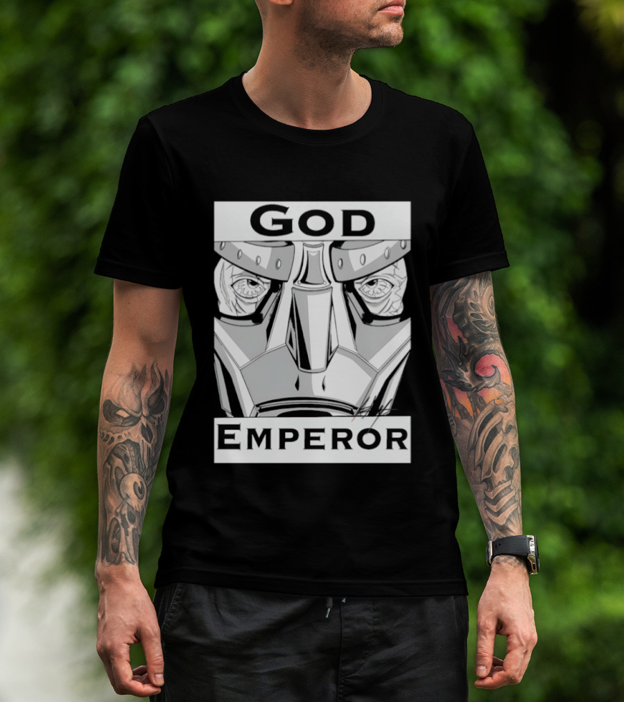 God Emperor Masked Face Robot Armor T-Shirt