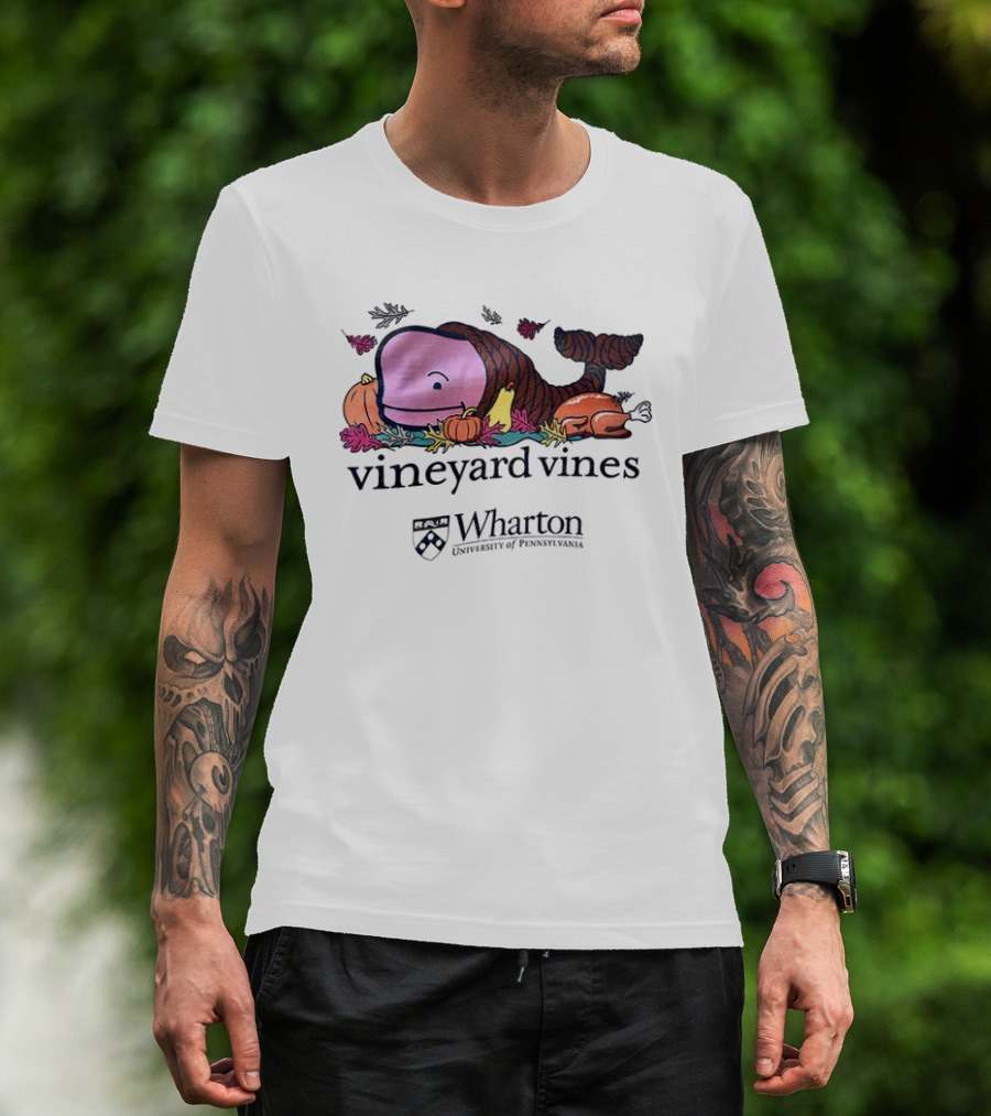 Vineyard Vines Whale Cornucopia Wharton University Of Pennsylvania T-Shirt