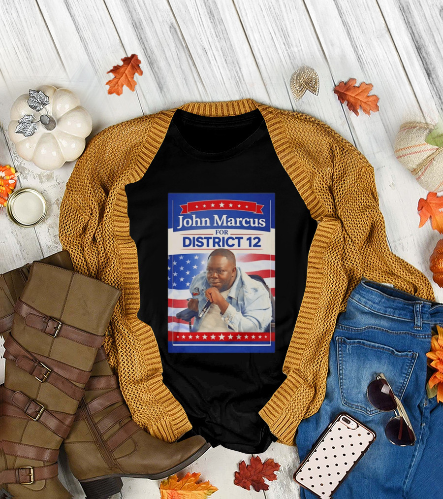 John Marcus for District 12 Election Campaign Patriotic T-Shirt