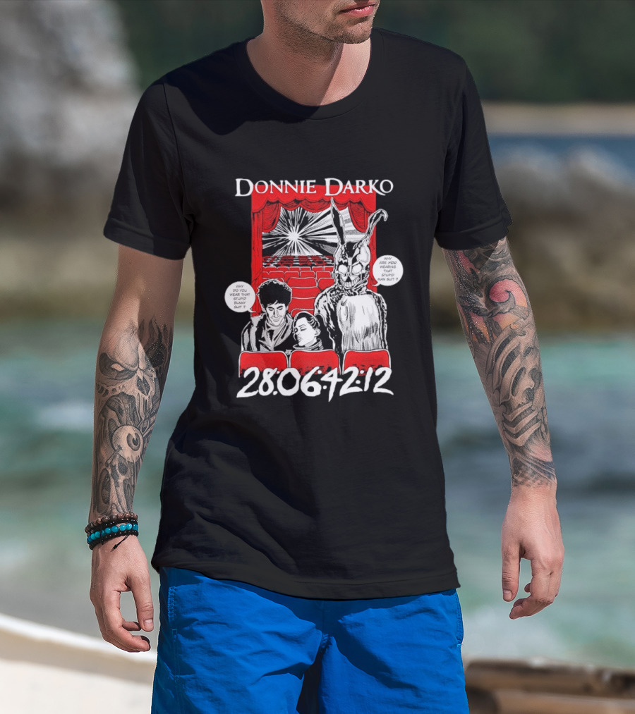 Donnie Darko Horror Comic Why Are You Wearing That Stupid Man Suit 28 06 42 12 T-Shirt
