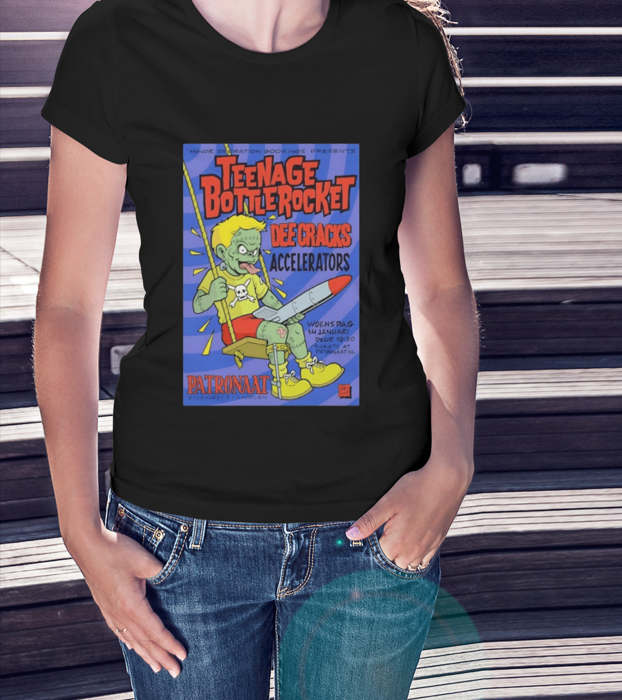 Teenage Bottlerocket Dee Cracks Accelerators Patronaat Haarlem 14 Januari 2026 T-Shirt