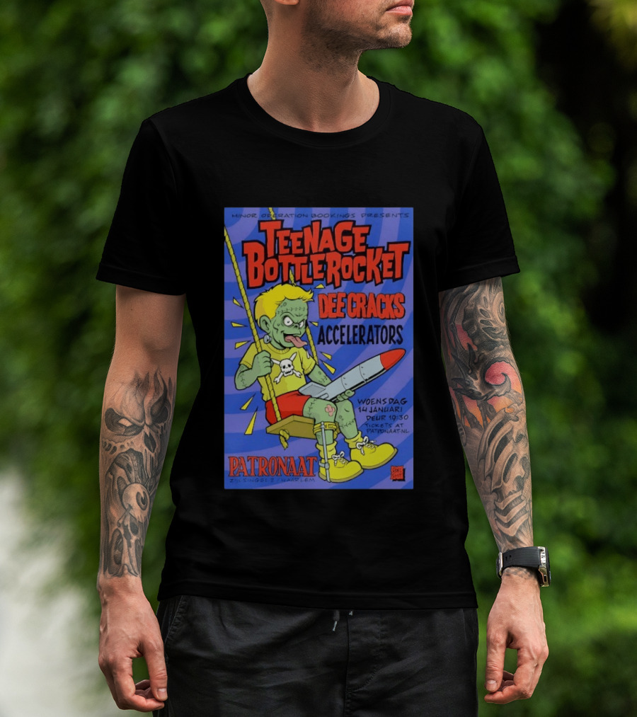 Teenage Bottlerocket Dee Cracks Accelerators Patronaat Haarlem 14 Januari 2026 T-Shirt