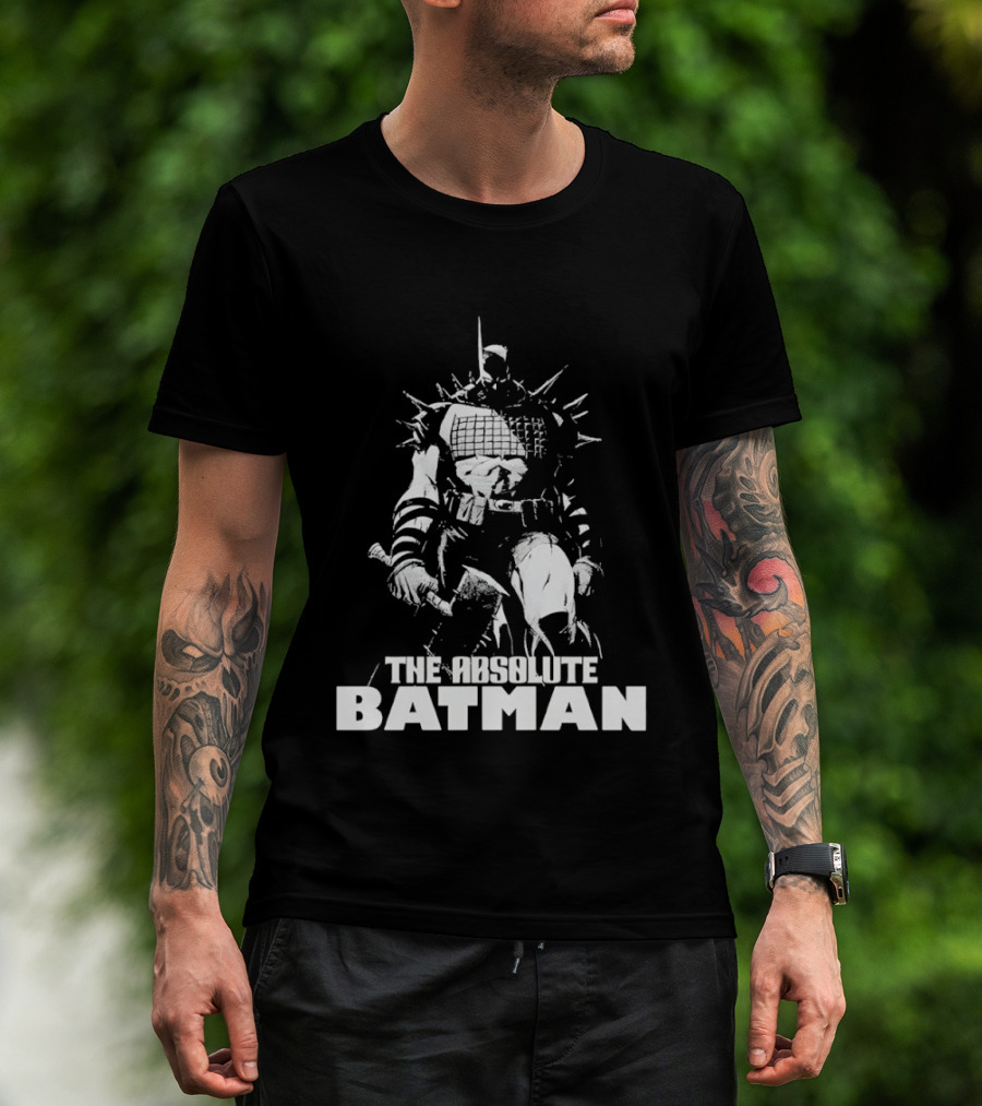 The Absolute Batman Spiked Suit Warrior With Bat Helmets T-Shirt