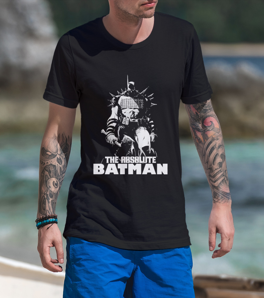 The Absolute Batman Spiked Suit Warrior With Bat Helmets T-Shirt