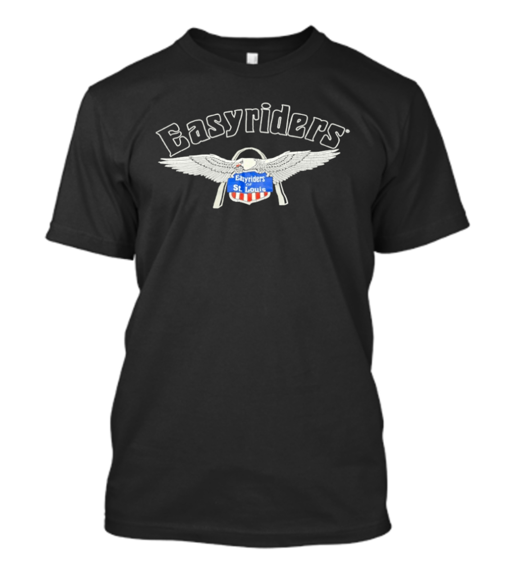 Easyriders Of St. Louis With American Flag And Wings T-Shirt