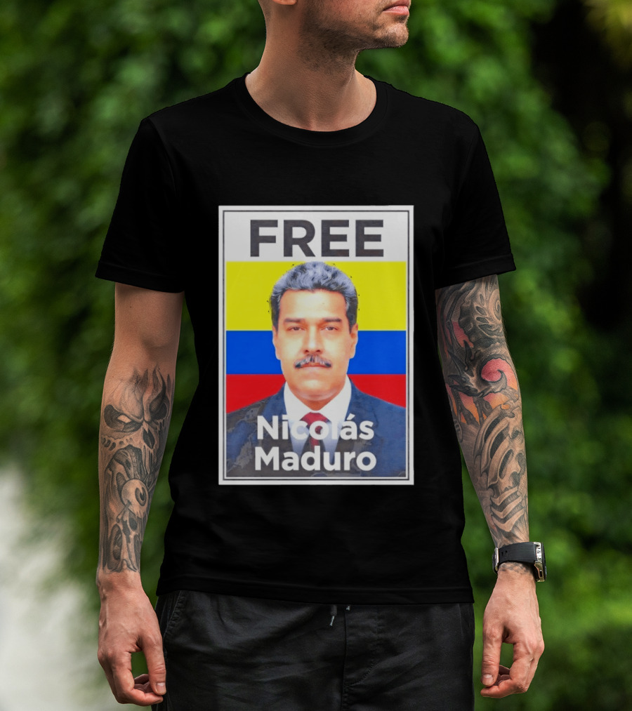 FREE Nicolás Maduro Venezuela Flag Political T-Shirt