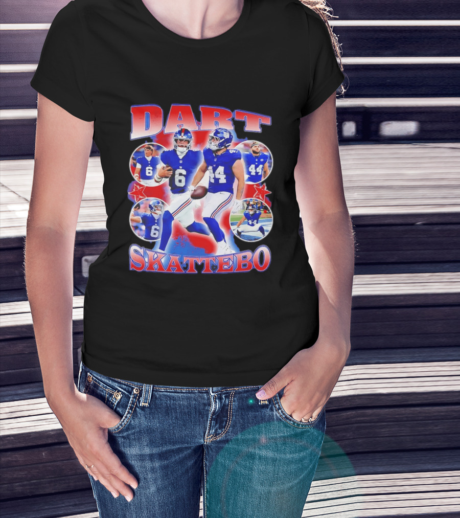 New York Giants Dart Skattebo NFL Football Players T-Shirt