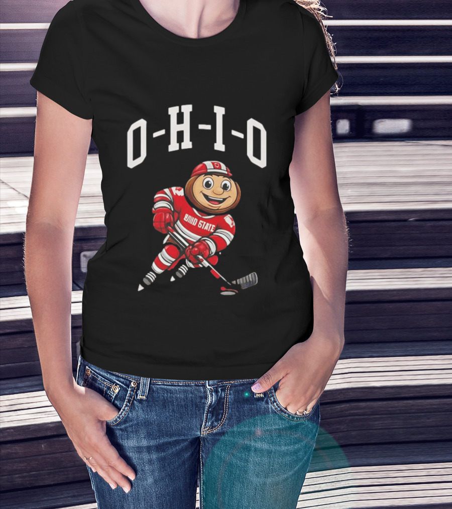 Ohio State Buckeyes Mascot Hockey 2026 NCAA Funny T-Shirt